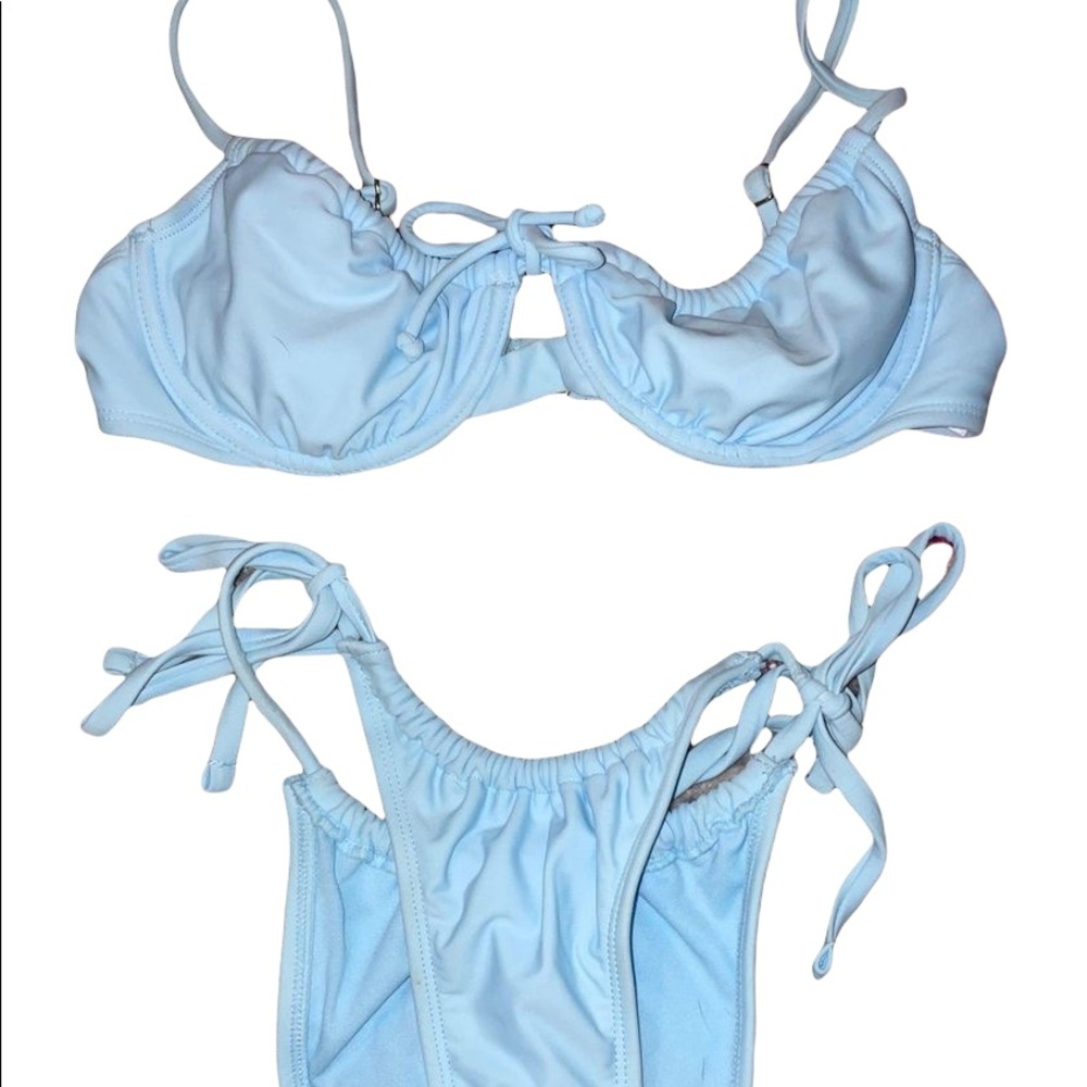 blue bikini